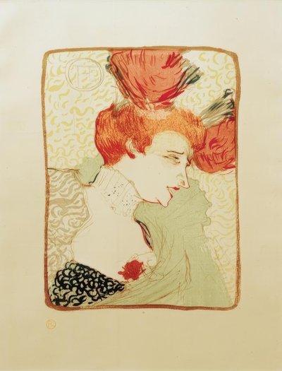 Mademoiselle Marcelle Lender, Bust by Henri de Toulouse Lautrec
