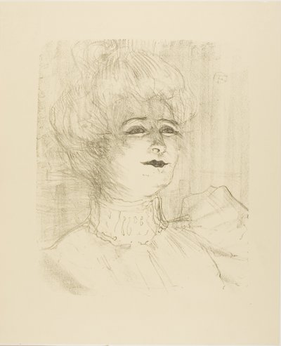 Marie-Louise Marsy, from Thirteen Lithographs by Henri de Toulouse Lautrec