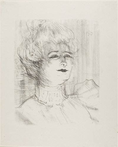 Marie-Louise Marsy, from Thirteen Lithographs by Henri de Toulouse Lautrec