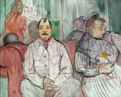 Monsieur, Madame and the Dog by Henri de Toulouse Lautrec
