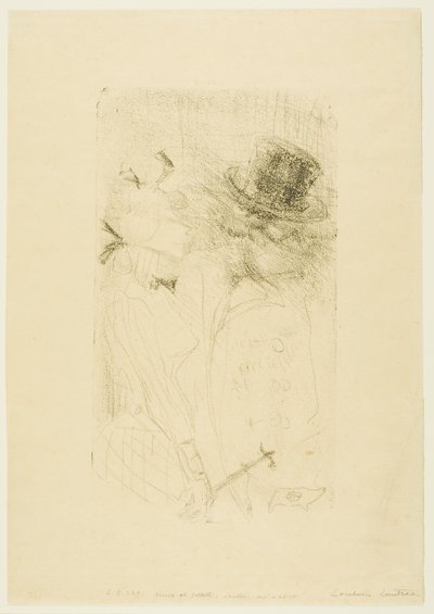 Old Man and Young Girl by Henri de Toulouse Lautrec