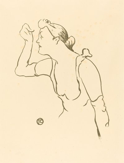Paula Brébion, 1893 by Henri de Toulouse Lautrec