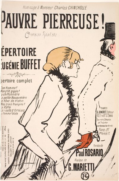 Poor Pierreuse! by Henri de Toulouse Lautrec