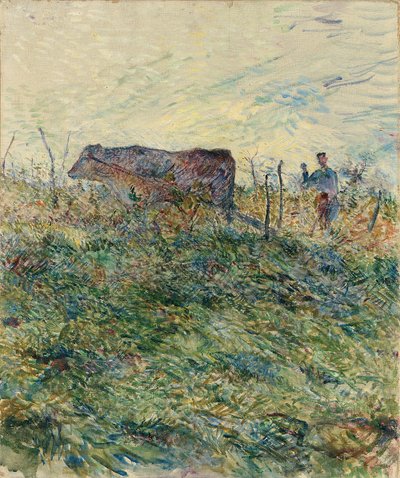 Ploughing in the Vineyard, 1883 by Henri de Toulouse Lautrec