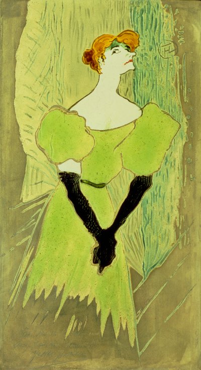 Portrait of Yvette Guilbert by Henri de Toulouse Lautrec