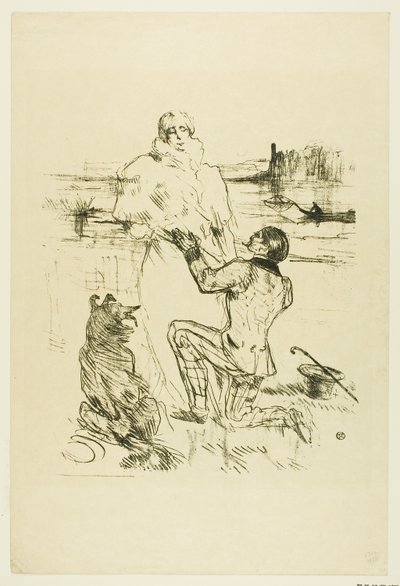 Proposal (first plate) by Henri de Toulouse Lautrec