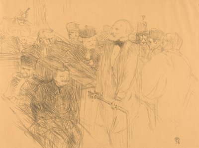 Ribot Deposition, 1896 by Henri de Toulouse Lautrec