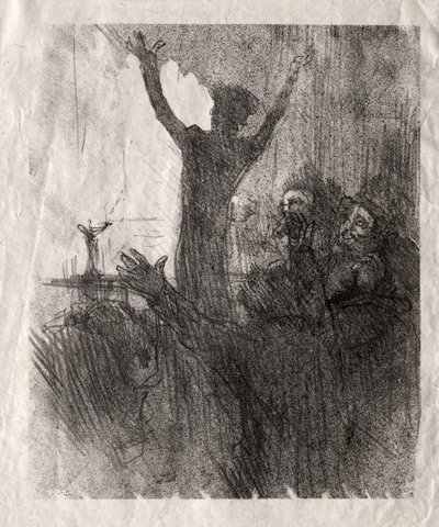 Schlomé Fuss at the Synagogue by Henri de Toulouse Lautrec
