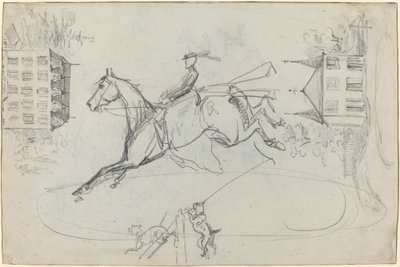 Sheet of Sketches by Henri de Toulouse Lautrec
