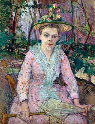 Woman with an Umbrella by Henri de Toulouse Lautrec