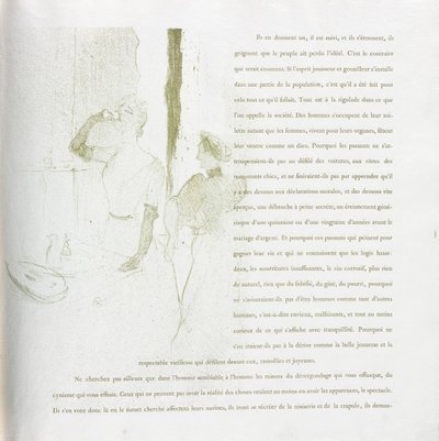 Yvette Guilbert - French Series: No. 14 by Henri de Toulouse Lautrec
