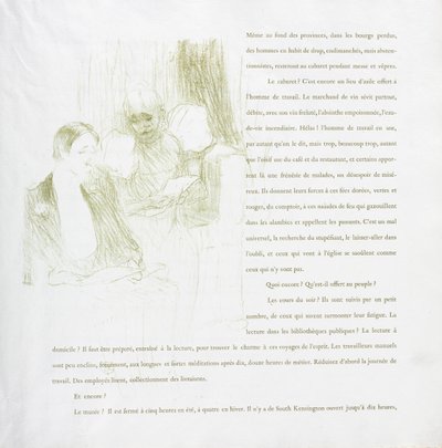 Yvette Guilbert - French Series: No. 8 by Henri de Toulouse Lautrec