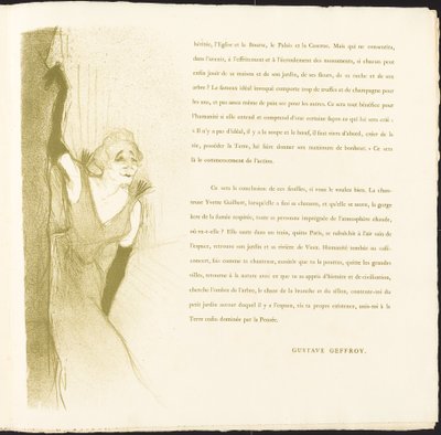 Yvette Guilbert by Henri de Toulouse Lautrec