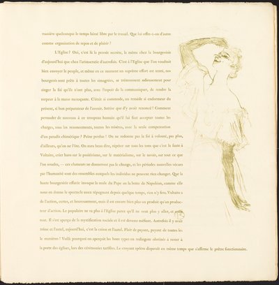 Yvette Guilbert by Henri de Toulouse Lautrec