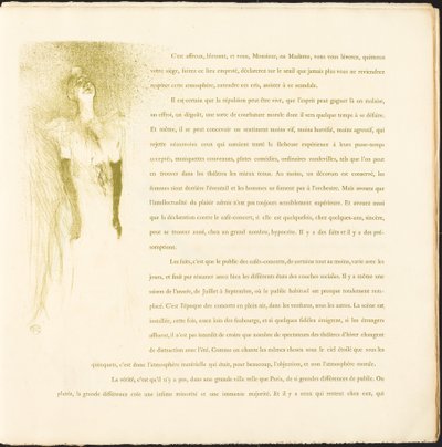 Yvette Guilbert by Henri de Toulouse Lautrec