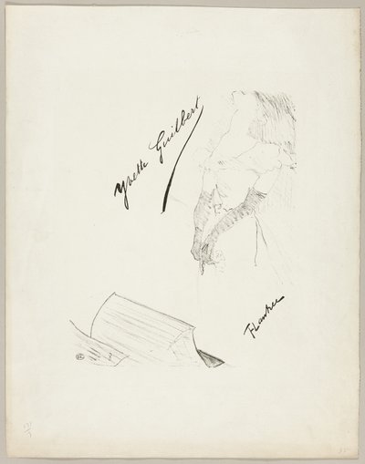 Yvette Guilbert by Henri de Toulouse Lautrec
