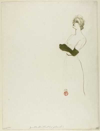 Yvette Guilbert by Henri de Toulouse Lautrec
