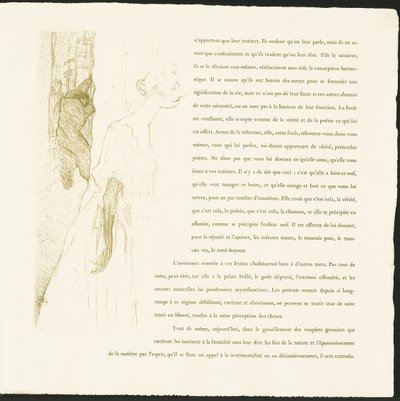 Yvette Guilbert by Henri de Toulouse Lautrec