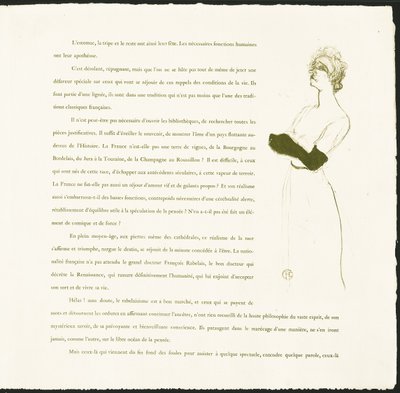 Yvette Guilbert by Henri de Toulouse Lautrec