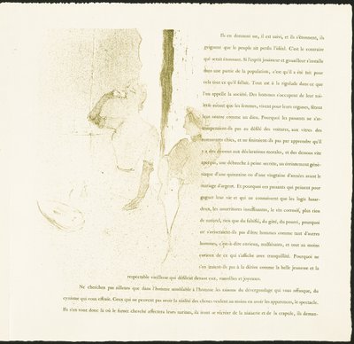 Yvette Guilbert by Henri de Toulouse Lautrec