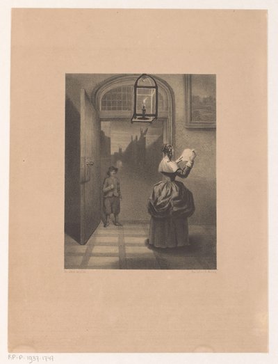 Woman Reading a Letter by Henri van Seben