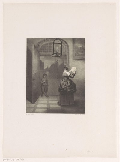Woman Reading a Letter by Henri van Seben