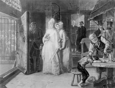 Mrs Fry visiting Newgate Prison by Henrietta Mary Ward