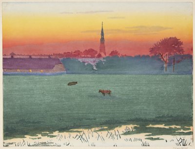 Market Town in the Marsh by Henriette Hahn Brinckmann