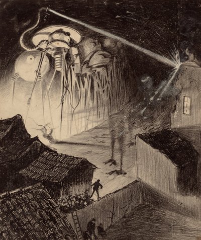 Martians Blast House by Henrique Alvim Correa