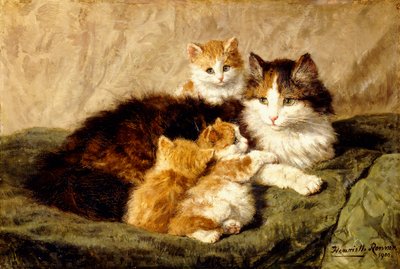 Contentment by Henriëtte Ronner Knip