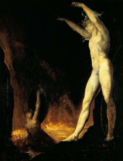 Satan calling to Beelzebub by Johann Heinrich Füssli