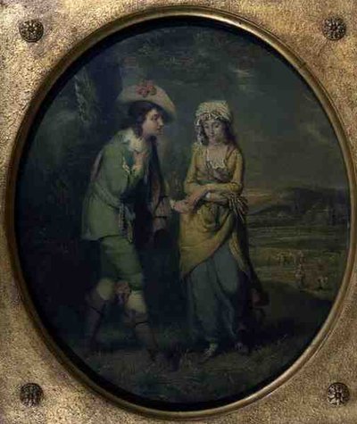 The Courtship by Henry (attr) Walton