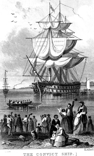 The Convict Ship, c. 1820 by Henry Adlard