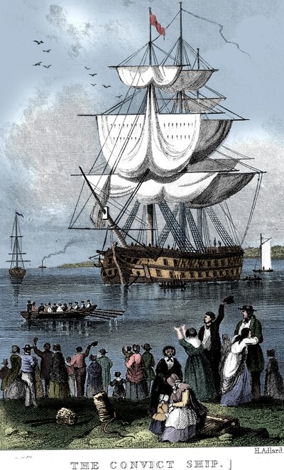 The Convict Ship, c1820 by Henry Adlard