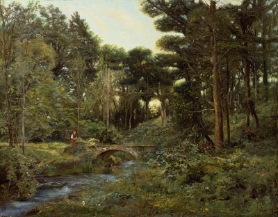 Wooded Landscape by Henry Arthur Bonnefoy