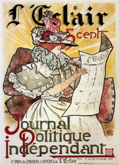 LEclair: Journal Politique Independent Poster by Henry Atwell Thomas