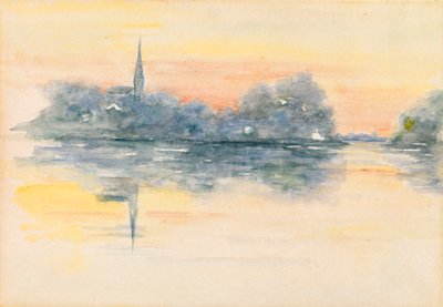Church and Lake by Henry Bacon