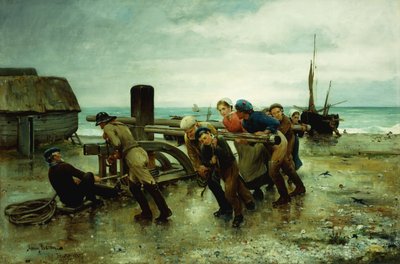 Hauling a Ship by Henry Bacon