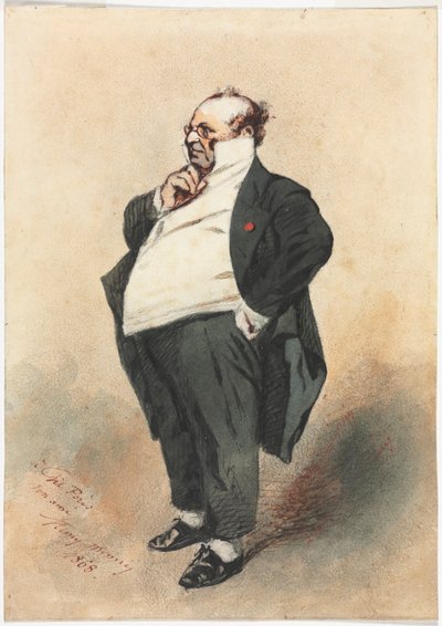 Joseph Prudhomme Standing, 1868 by Henry Bonaventure Monnier
