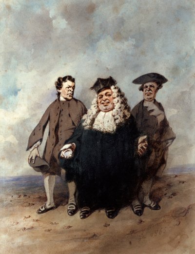 The Judge and the Litigants by Henry Bonaventure Monnier