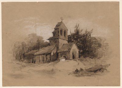 Church in a Landscape by Henry Bright
