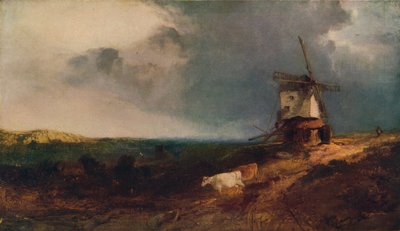 Landscape with Windmill, 19th century by Henry Bright