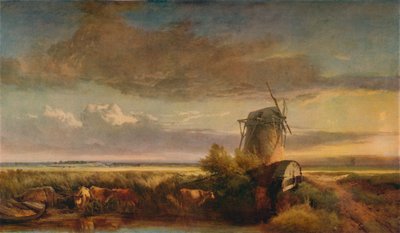 Mills on the Fens by Henry Bright