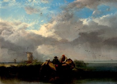 Norfolk Broads with Boats by Henry Bright