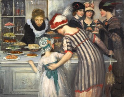 In the Pastry Shop by Henry Caro Delvaille