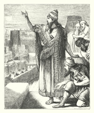 Nebuchadnezzar at Babylon by Henry Courtney (after) Selous