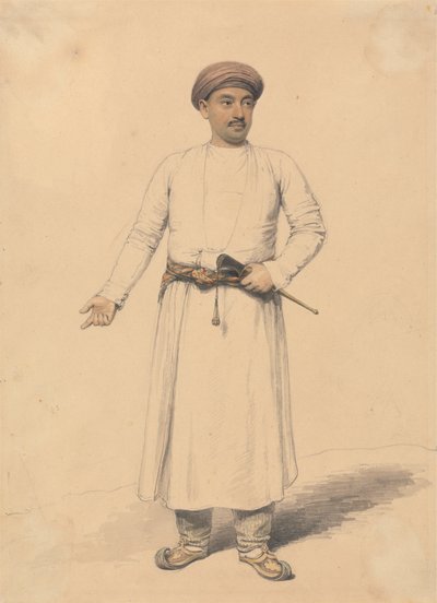 Portrait of an Indian Prince by Henry Edridge