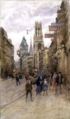 St. Dunstans in the West, 1922 by Henry Edward Tidmarsh