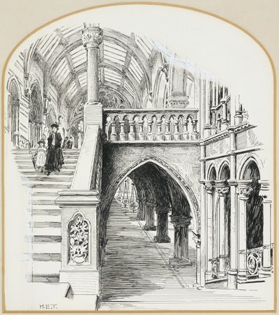 The Grand Staircase, Town Hall by Henry Edward Tidmarsh