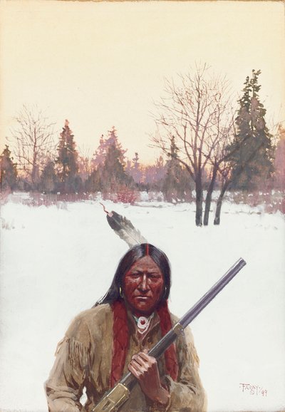 Hunter by Henry Francois Farny